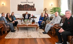 Erzurum Yeni Medya Derneği'nden Vali Baruş'a ziyaret