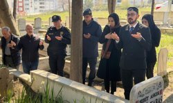 Gerze'de şehit Fethi Kabaş kabri başında anıldı