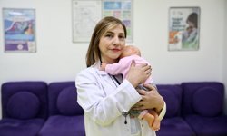 Giresun'da anne adayları koordinatör ebelerle doğuma hazırlanıyor