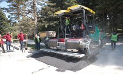 Gölcük Tabiat Parkı'na ulaşım sağlanan yollar bakım ve onarımdan geçiriliyor