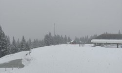 Ilgaz Dağı'nda kar yağışı etkili oluyor