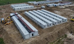 Karmod Edirne'de konteyner şantiye mobilizasyon yapıları kurdu