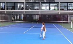 Konya Karatay'da 'İl Birinciliği Tenis Turnuvası' heyecanı