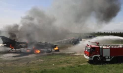 MSB'den Malatya'da 'uçak yangını' tatbikatı