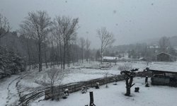 Niksar'da kar yağışı etkili oldu
