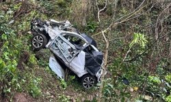 Ordu'da yamaçtan yuvarlanan otomobildeki baba ile kızı öldü