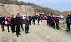 Ordu'da yapılan tatbikatta 35 yapı ve konutun heyelandan etkilenmesi canlandırıldı