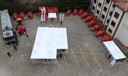 Orman yangınlarıyla mücadele kapsamında Kastamonu'da 20 köye su tankeri verildi