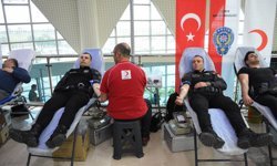Samsun'da 181 emniyet personeli kan bağışında bulundu