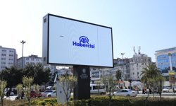 Samsun'da dev ekranda AA'nın 106. kuruluş yıl dönümü tanıtım videosu yayımlandı