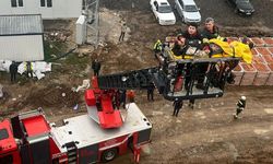 Samsun'da inşaatta bir alt kata düşen işçi yaralandı