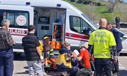 Sinop'ta otomobilin devrildiği kazada sürücüsü yaralandı