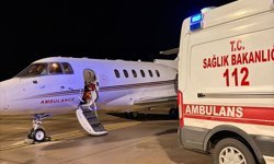 Tokat'ta ambulans uçak 18 günlük bebek için havalandı