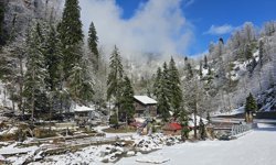 Trabzon ve çevre illerin yüksek kesimlerinde kar yağışı etkili oldu