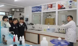 Trabzon'da öğrenciler su arıtma tesisini gezdi