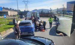 MOTOSİKLET KAZASI, YARALILAR VAR