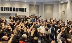 EREĞLİ'DE İŞÇİLER TOPLANDI SLOGAN ATTI