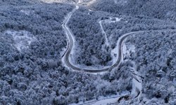 Yozgat'ta nisan ayında kar yağdı