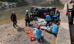 Zonguldak'ta sel ve taşkın tatbikatı düzenlendi