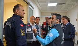 Bafra Devlet Hastanesinde yangın tatbikatı yapıldı