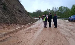 Bilecik Gümüşdere'deki heyelan bölgesine yakın mercek