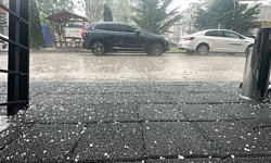 Bolu'da sağanak ve dolu etkili oldu