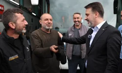 Bursa'da Başkan Vekili Biba'dan emekçilere 1 Mayıs ziyareti