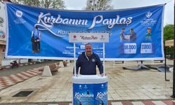 Gümüşhacıköy'de kurban bağış standı açıldı