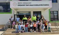 Gümüşhacıköy'de minik öğrencilere trafik eğitimi