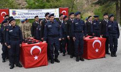 Gümüşhane'de engelli gençler temsili askerlik yaptı