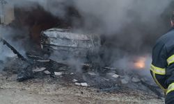 Kastamonu'da garajda çıkan yangında otomobil kullanılamaz hale geldi