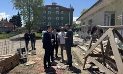Kaymakam Beyazıt, Avut İlkokulu inşaatını yerinde inceledi