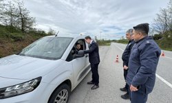 Salıpazarı Kaymakamı Beyazıt trafik denetimlerine katıldı
