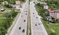 Samsun-Ankara kara yolunda bayram dönüşü yoğunluğu