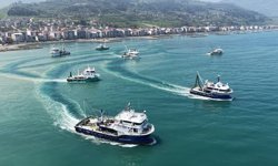 Samsun'da balıkçılardan hayatını kaybeden Celal Şen anısına 'vefa turu'