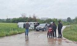 Samsun'da devrilen kamyonetteki 2 kişi yaralandı