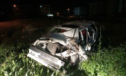 Samsun'da devrilen otomobildeki 6 kişi yaralandı
