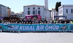Samsun'da emniyet kemerinin önemi simülatör araçla anlatıldı