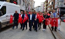 Terme'de '19 Mayıs' yürüyüşü yapıldı