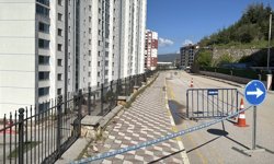 Tokat'ta çökme tehlikesi olan site duvarında önlem alındı
