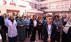 HASTANE ÖNÜNDE HELALLİK ALINDI