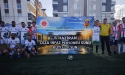 Ağrı'da kurumlararası turnuvada Cezaevi'nden anlamlı pankart