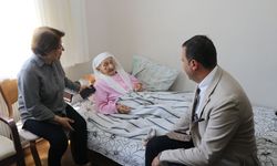 Amasya'da 101 yaşındaki Hacer Doğan'a sürpriz doğum günü kutlaması