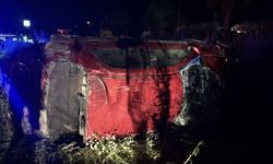 Bolu'da takla atan otomobildeki 2 kişi yaralandı