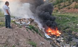 Karabük'te çöplük alanda çıkan yangın söndürüldü