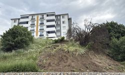 Karabük'te heyelan meydana geldi