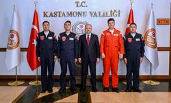 Kastamonu Valisi Dallı, Türk Yıldızları ekibiyle bir araya geldi