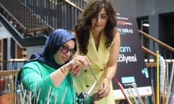 Kültür Yolu Festivali'nde cam atölyesi çalışması yapıldı