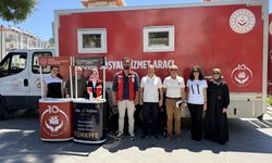 Mobil sosyal hizmet aracı Alaçam'da hizmet verdi