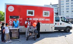 Mobil sosyal hizmet aracı Samsun'da göreve başladı